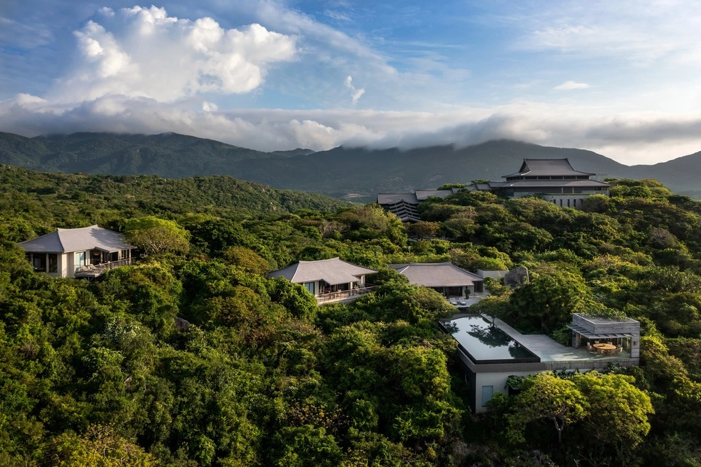 Một số căn phòng trong resort Amanoi nhìn ra vịnh Vĩnh Hy, Khánh Hòa. Ảnh resort cung cấp