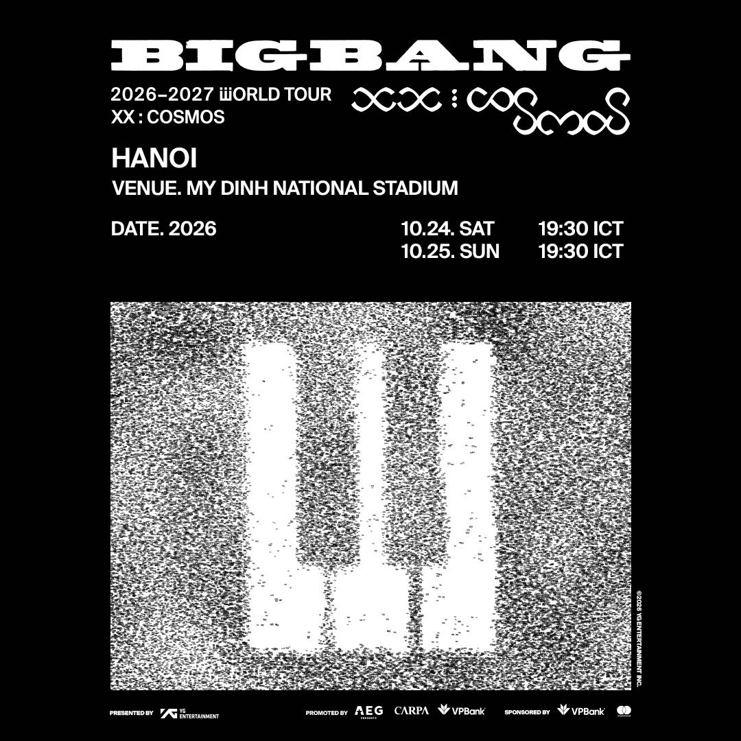 Huyền thoại K-pop BIGBANG sẽ biểu diễn tại SVĐ Quốc gia Mỹ Đình trong chuyến lưu diễn thế giới - Ảnh 1