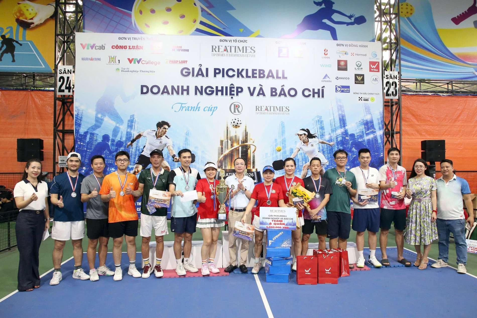 Team Miss Dantal đạt giải Nhất Giải Pickleball Báo chí và Doanh nghiệp tranh cúp Reatimes 2026 - Ảnh 5