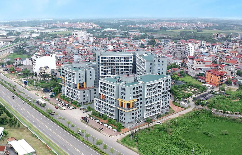 Một khu nhà xã hội tại xã Thiên Lộc (huyện Đông Anh cũ). Ảnh: Viglacera