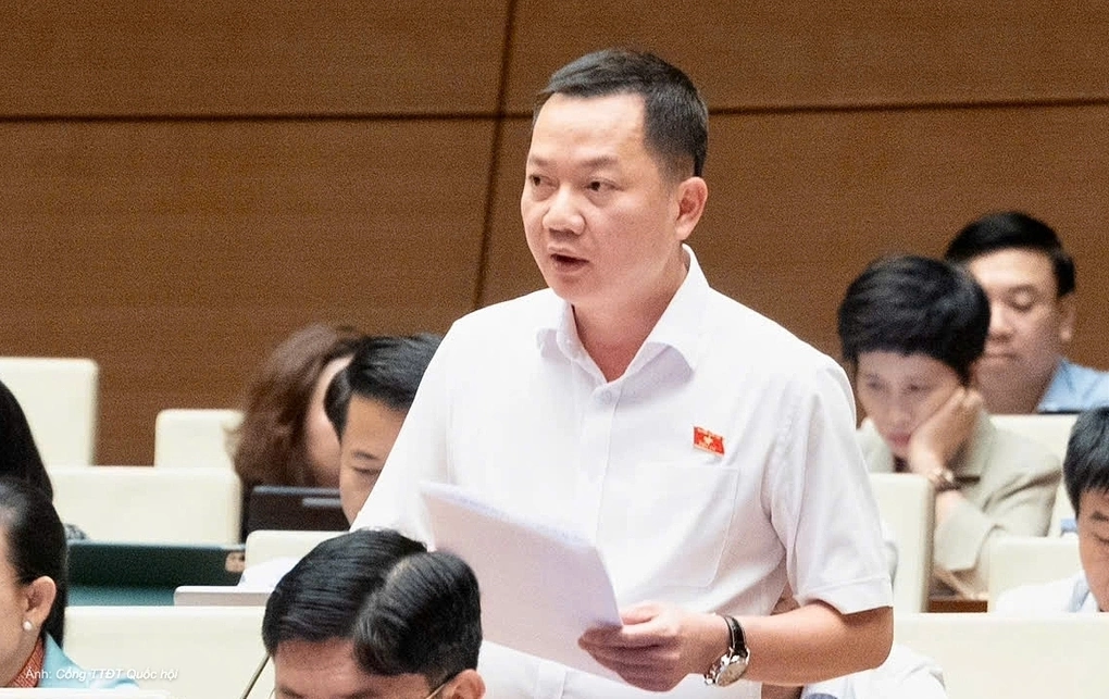 Đại biểu Trịnh Xuân An phát biểu tại nghị trường chiều 5/8. Ảnh: Cổng Thông tin điện tử Quốc hội