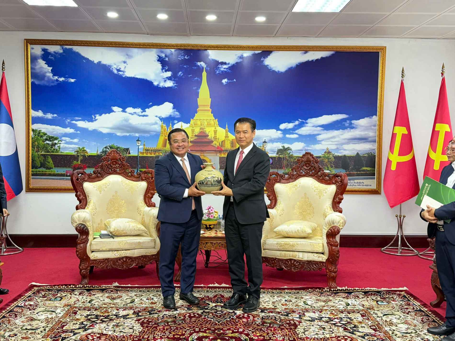 Vinachem tăng cường phối hợp với các cơ quan cấp cao của Lào, thúc đẩy Dự án khai thác và chế biến muối mỏ Kali - Ảnh 1
