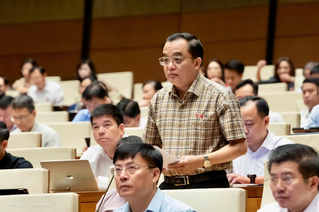 Đại biểu Huỳnh Ngọc Liêm, Phó giám đốc Công an tỉnh Lâm Đồng. Ảnh: Cổng TTĐT Quốc hội