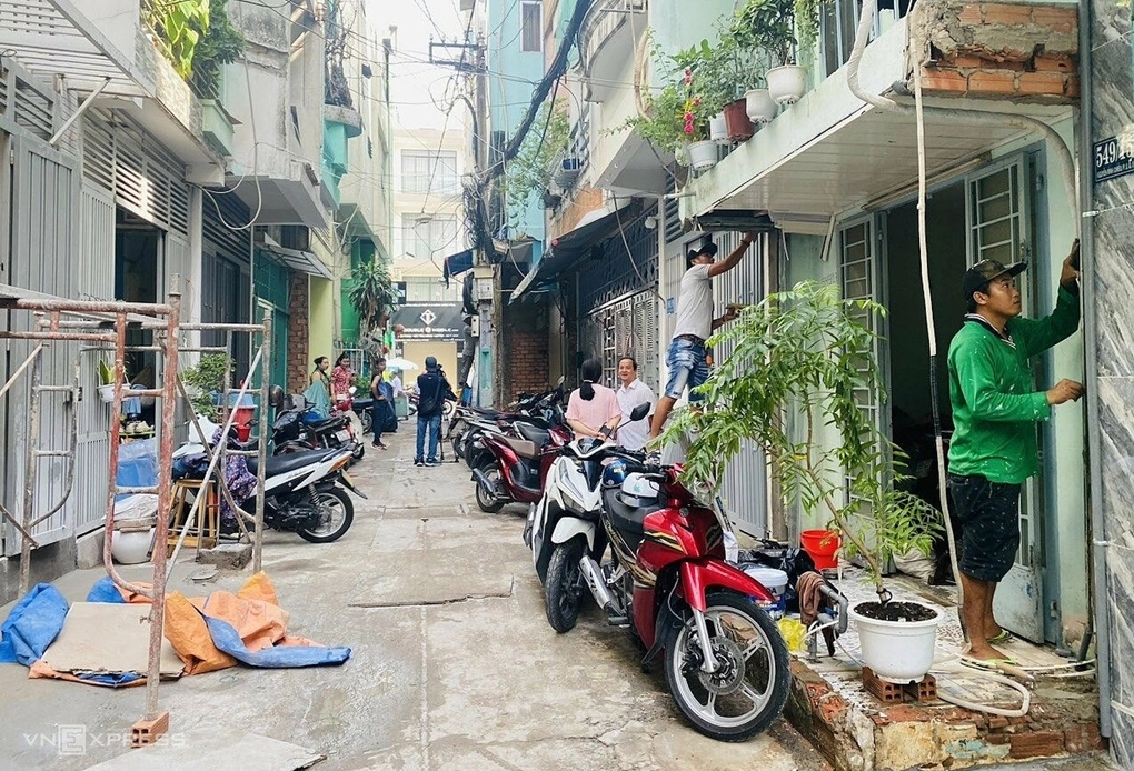 Một khu hẻm ở TP HCM