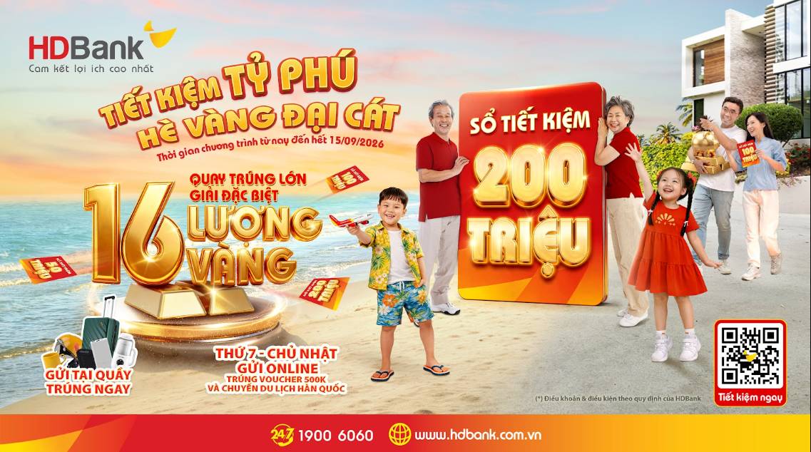 HDBank tiếp tục trao cơ hội “đại cát” tới khách hàng gửi tiết kiệm - Ảnh 1