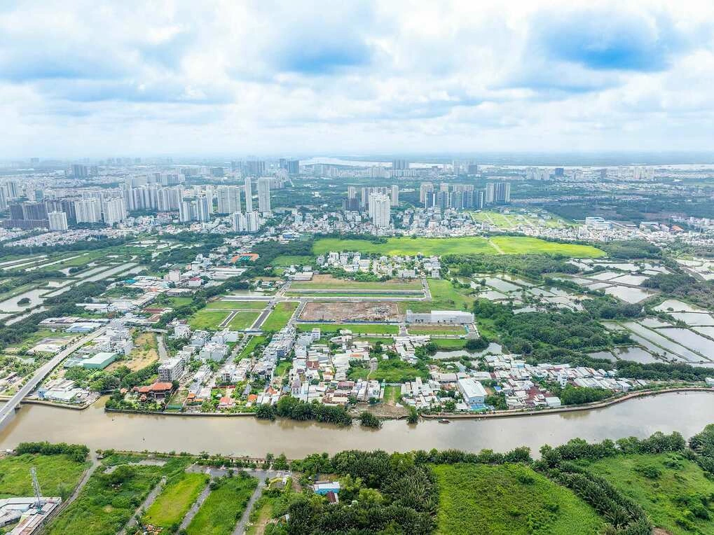 Bất động sản khu Nam TP HCM khu vực Nhà Bè. Ảnh: Phương Uyên