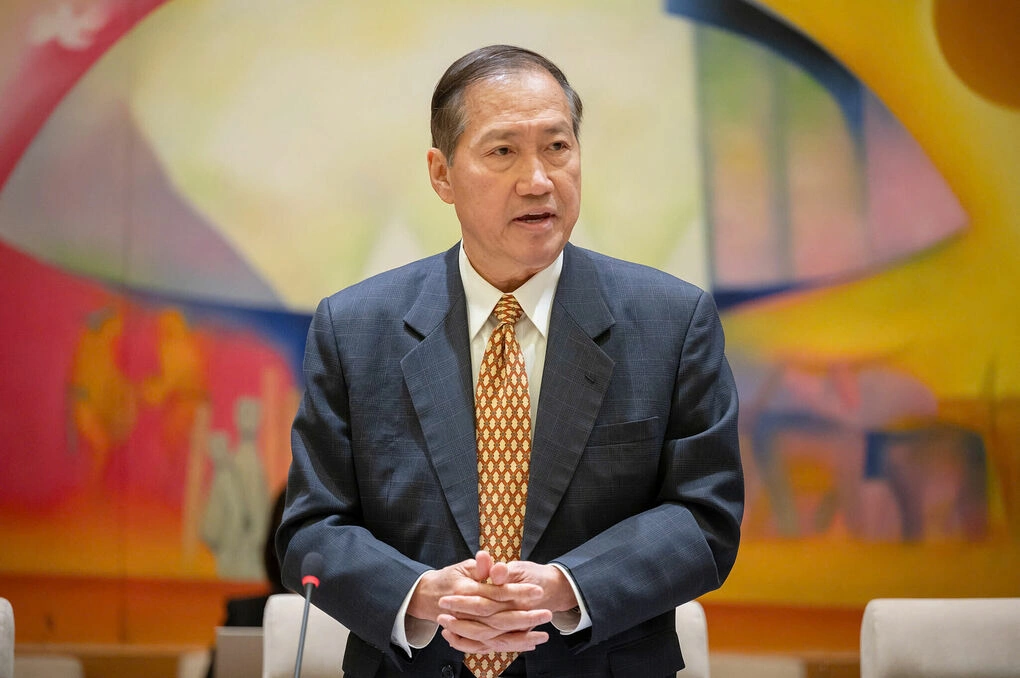 Ông Michael Vũ Nguyễn tại một sự kiện góp ý về chính sách phát triển kinh tế tư nhân tại Ủy ban Kinh tế và Tài chính của Quốc hội năm 2025. Ảnh: Linkedin Michael Nguyen