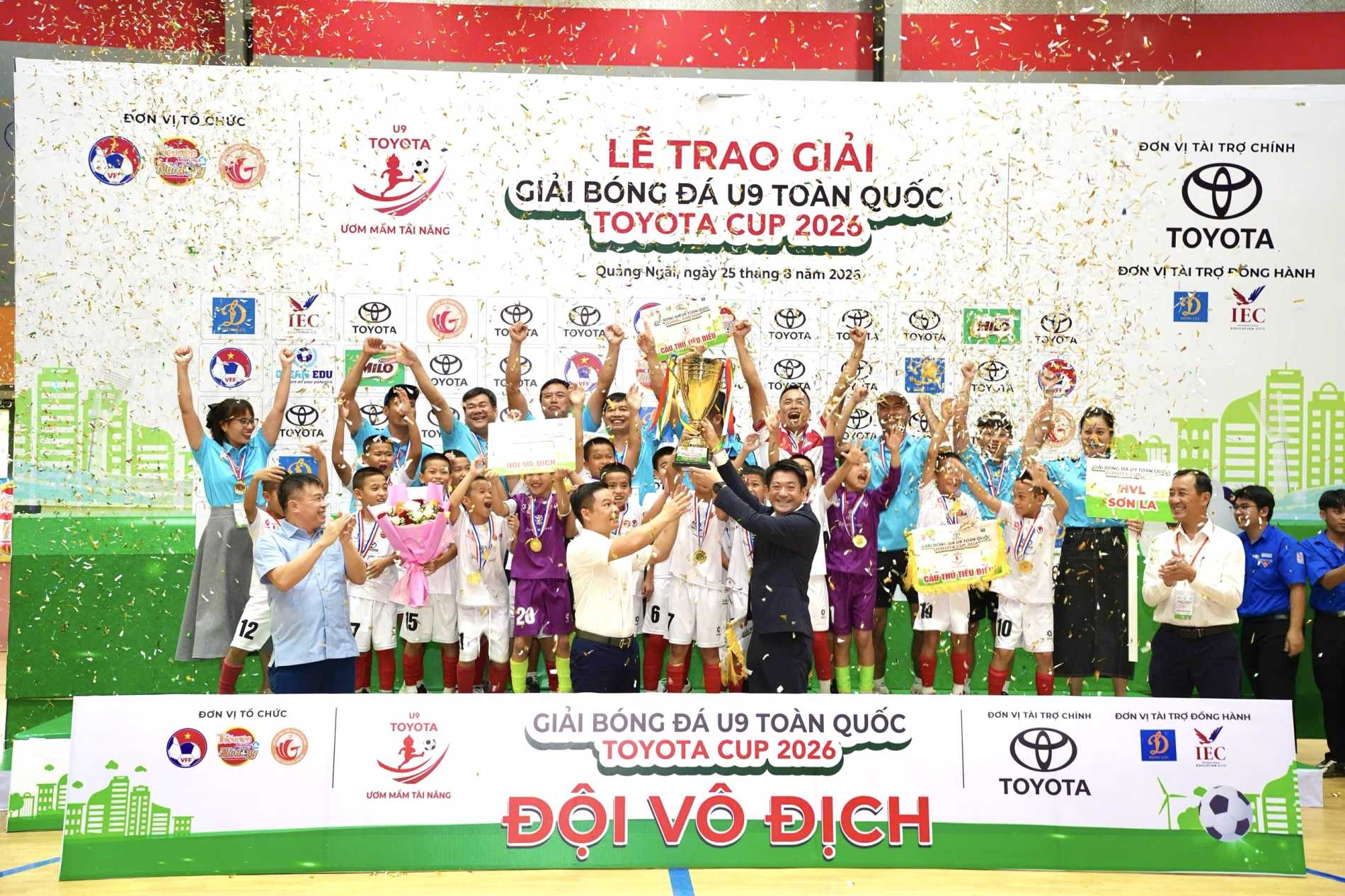 Lễ bế mạc giải bóng đá U9 toàn quốc Toyota Cup 2026 - Ảnh 1