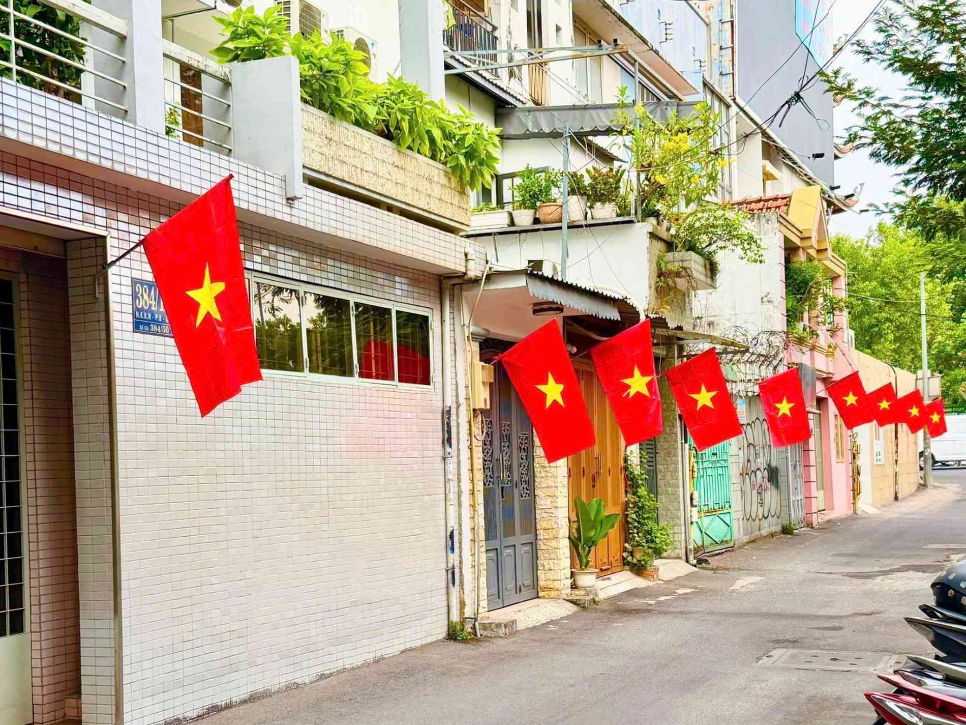 Từ những tuyến đường cờ đến không gian xanh, TP.HCM sôi động trước thềm Quốc khánh - Ảnh 1