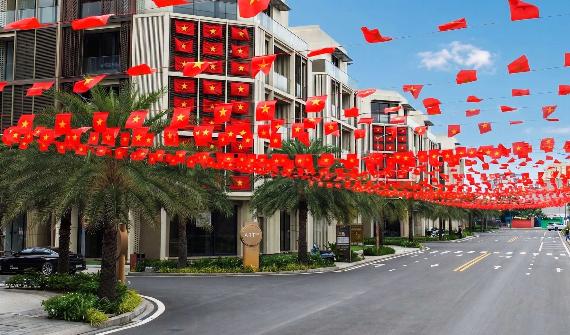 Từ những tuyến đường cờ đến không gian xanh, TP.HCM sôi động trước thềm Quốc khánh - Ảnh 2