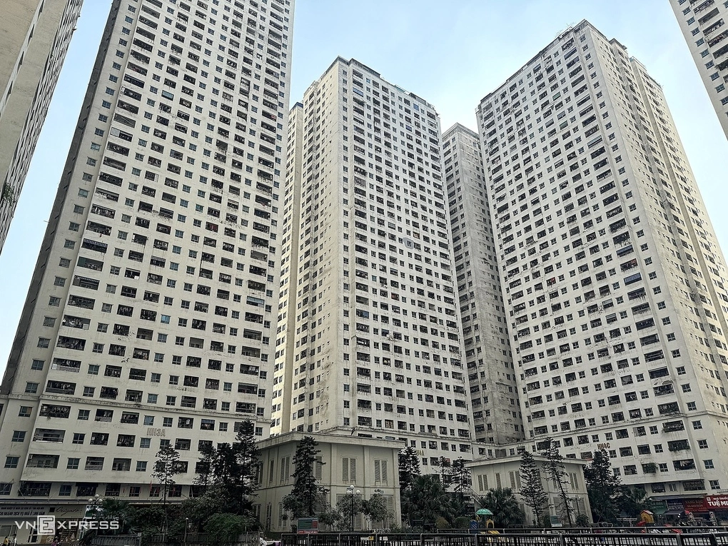 Chung cư HH Linh Đàm, phường Hoàng Liệt. Ảnh: Ngọc Diễm