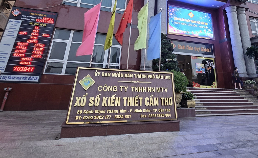 Trụ sở Công ty xổ số kiến thiết Cần Thơ tại phường Cái Khế. Ảnh: An Bình