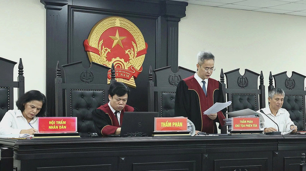 Phiên tòa được điều hành bởi thẩm phán chủ tọa Nguyễn Thanh Nhã. Ảnh: Danh Lam