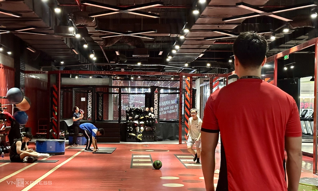 Hoạt động tại Citigym Vạn Hạnh Mall hôm 25/9. Ảnh: Dỹ Tùng