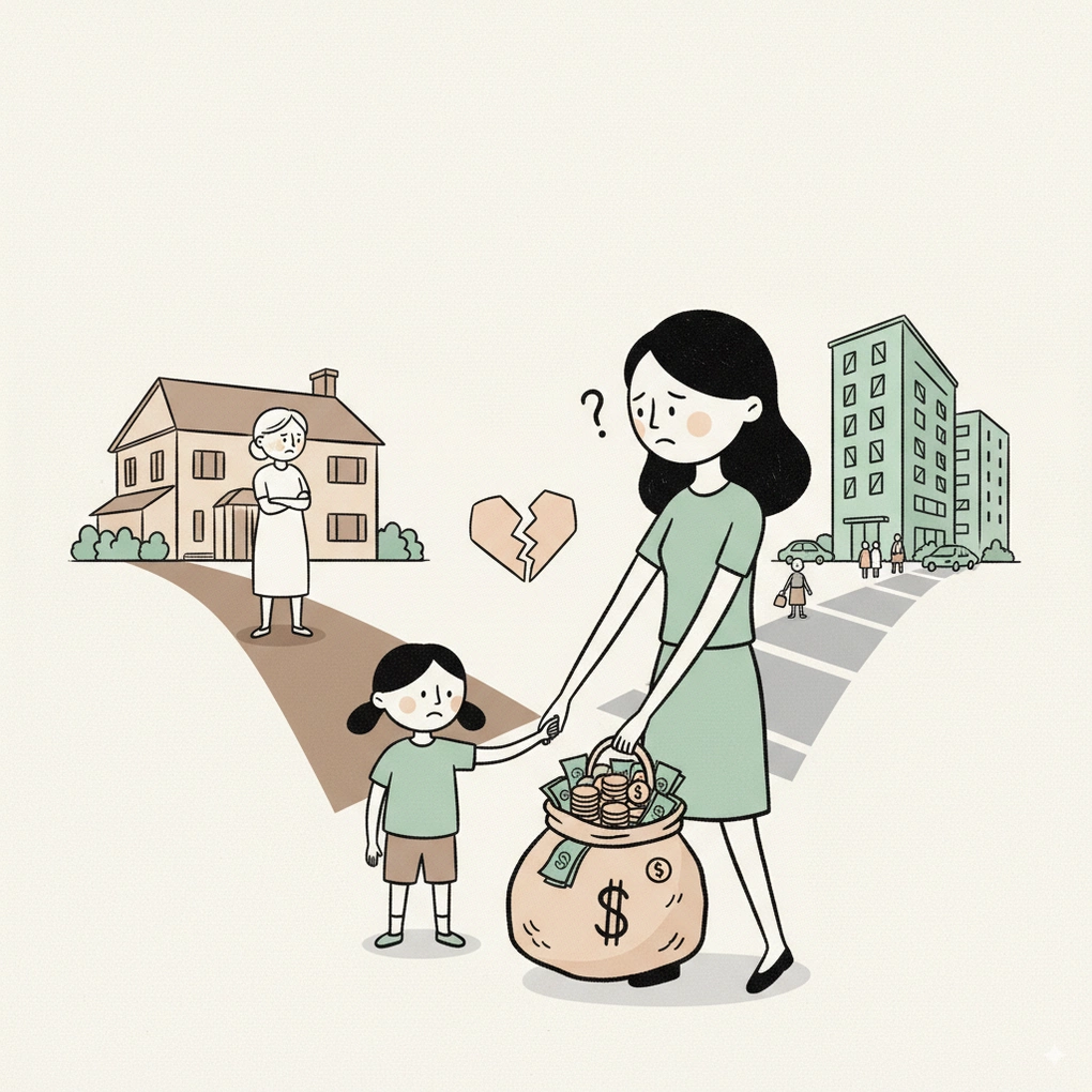Mẹ chồng chia đất nhưng không cho chúng tôi bán để trả nợ
