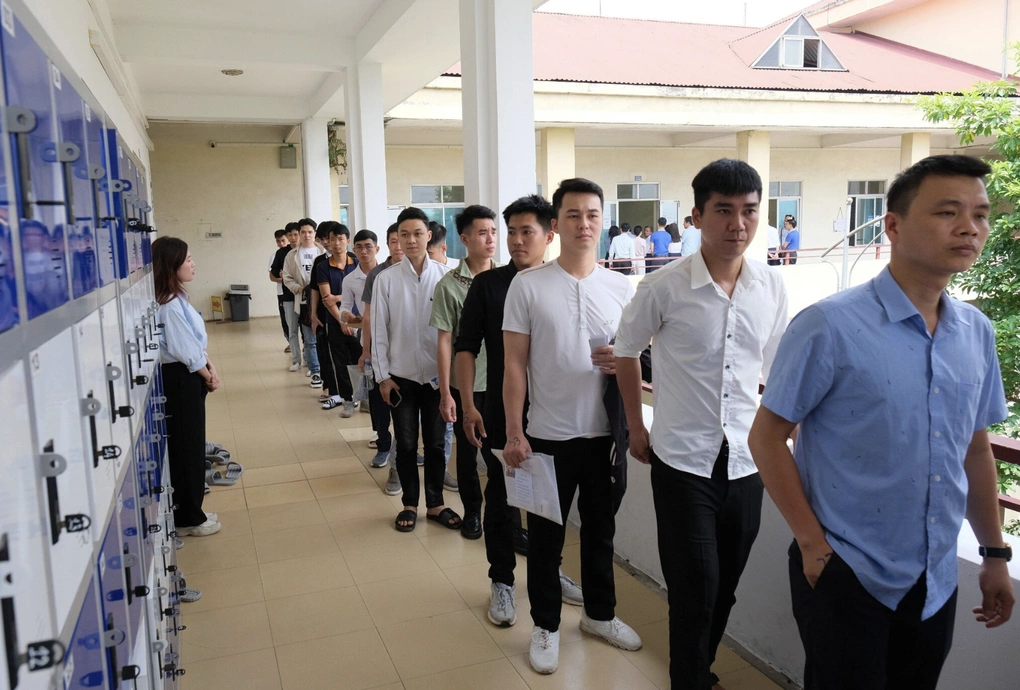 Lao động sát hạch tiếng Hàn theo Chương trình EPS. Ảnh: Hồng Chiêu