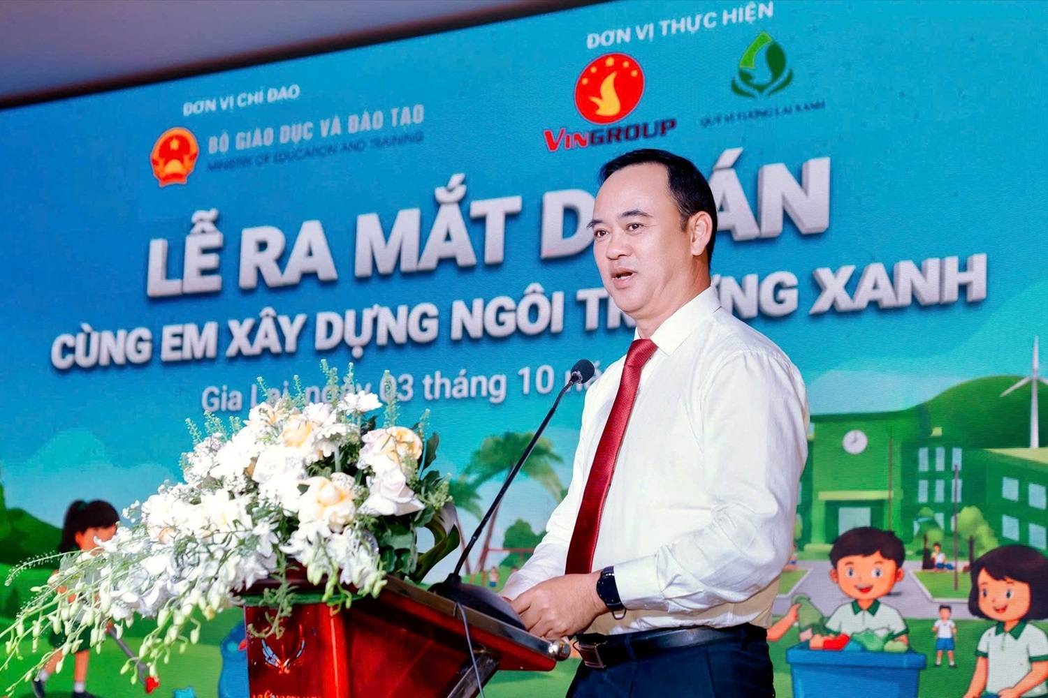 Bộ Giáo dục và Đào tạo phối hợp với Quỹ Vì tương lai xanh triển khai dự án “Cùng em xây dựng ngôi trường xanh” - Ảnh 1