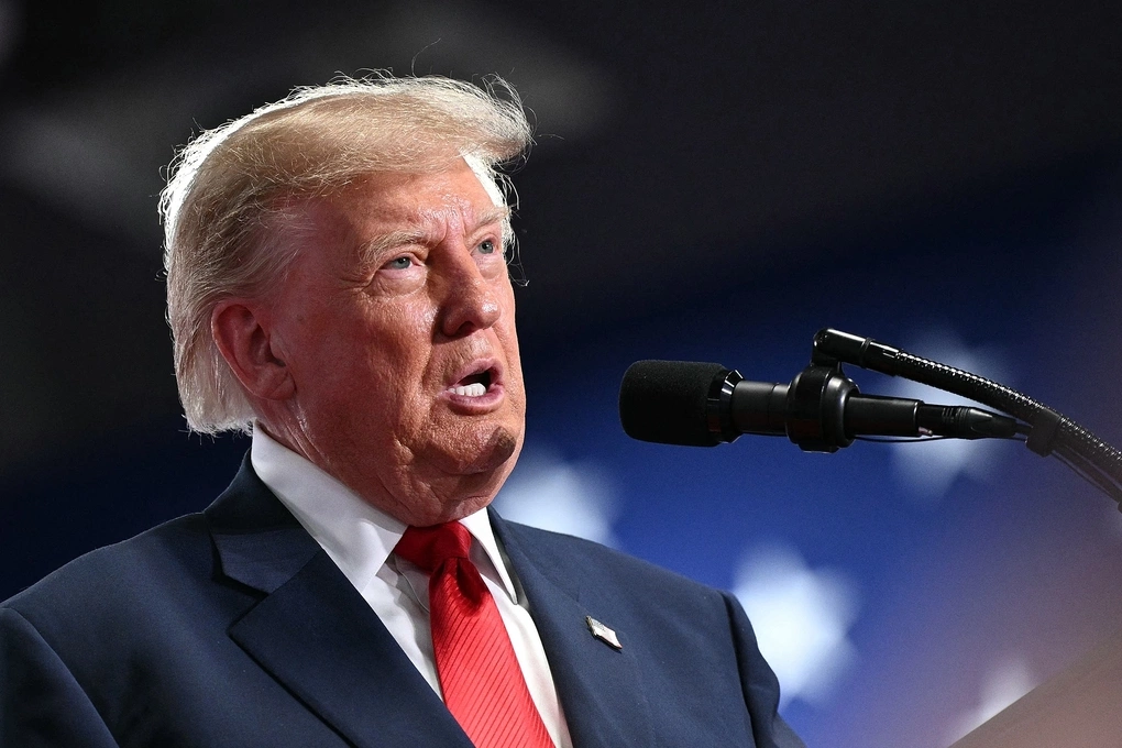 Tổng thống Mỹ Donald Trump phát biểu trước người ủng hộ tại cuộc vận động ở Syracuse, bang New York ngày 9/10. Ảnh: AFP