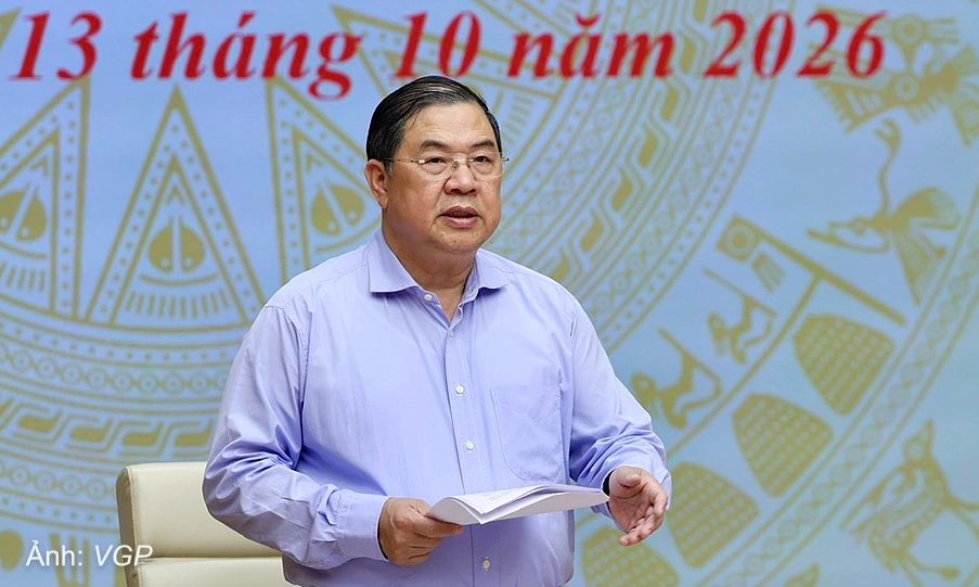 Phó thủ tướng Thường trực Phạm Gia Túc phát biểu tại phiên họp Ban Chỉ đạo Trung ương về chính sách nhà ở và thị trường bất động sản, sáng 13/10. Ảnh: VGP