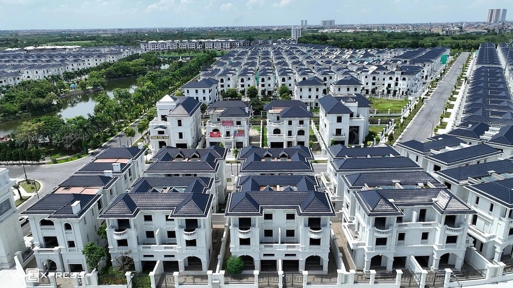 Một dự án nhà thấp tầng ở phía tây Hà Nội. Ảnh: Phạm Chiểu