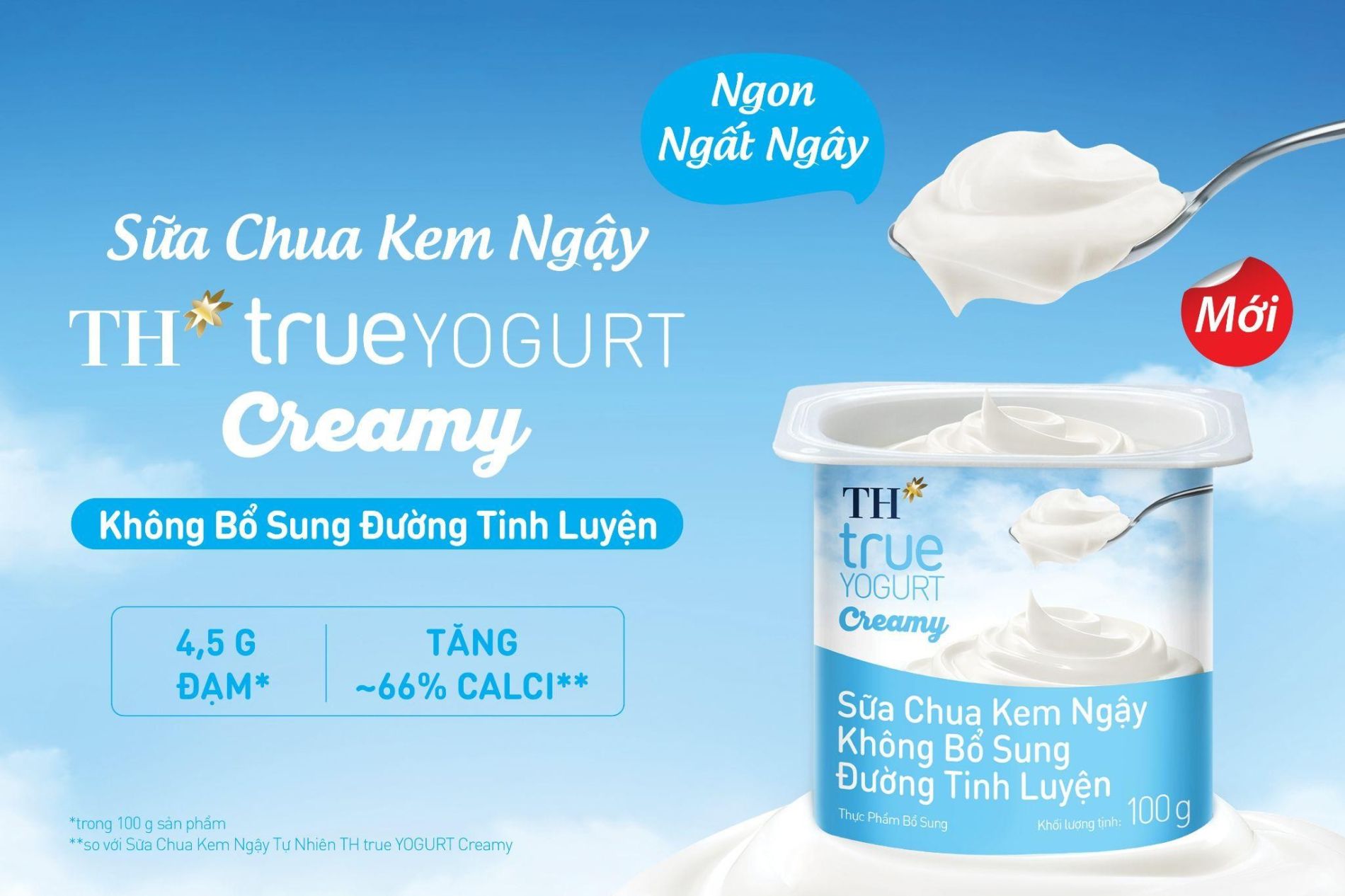 TH ra mắt sữa chua kem ngậy không bổ sung đường tinh luyện TH true YOGURT Creamy - Ảnh 1