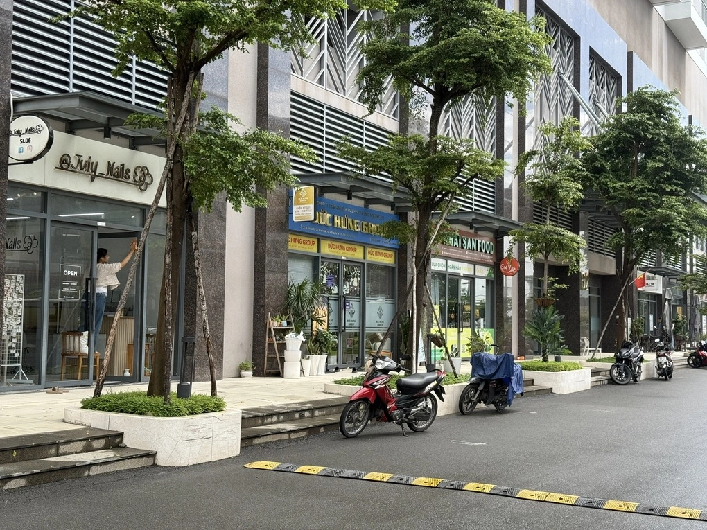 Các shophouse tại một chung cư ở TP HCM đã được lấp đầy. Ảnh: Quang Huy