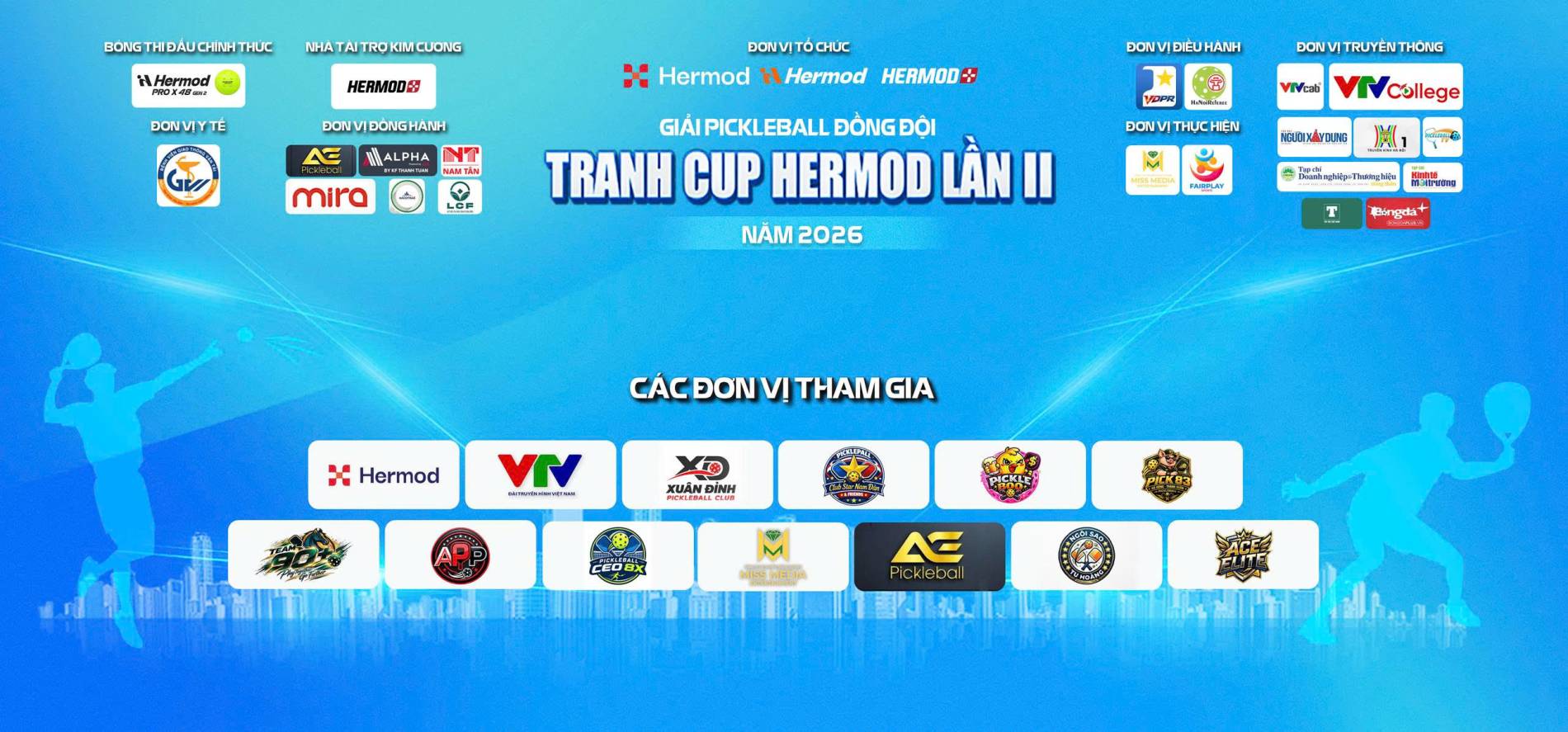 Khởi tranh Pickleball Hermod lần thứ 2 - Ảnh 1