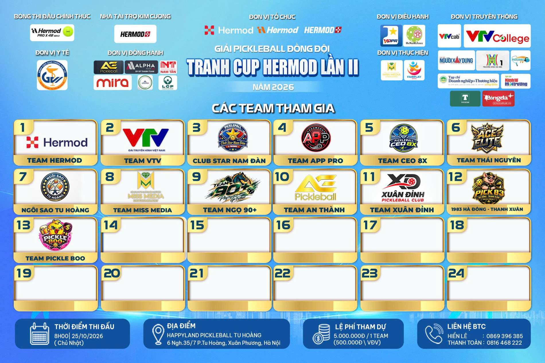 Khởi tranh Pickleball Hermod lần thứ 2 - Ảnh 2