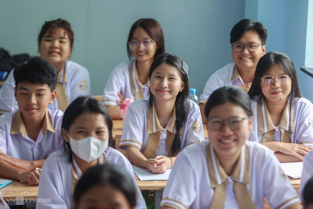 Học sinh trường Tiểu học, THCS và THPT Lê Thị Riêng, phường Thới An, TP HCM, tháng 9/2026. Ảnh: Quỳnh Trần