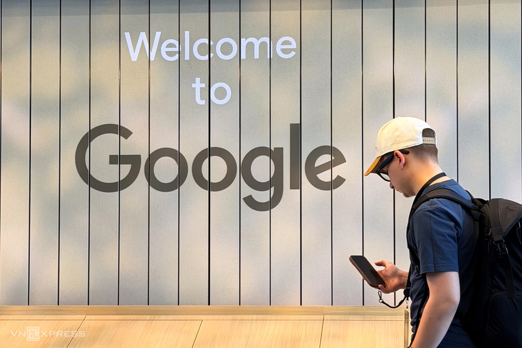 Logo Google tại trụ sở hãng ở Mountain View, California, Mỹ, tháng 5/2026. Ảnh: Lưu Quý