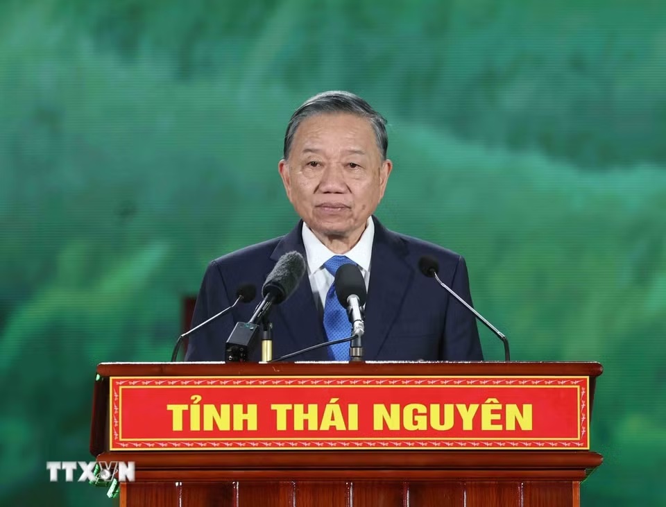 Tổng Bí thư, Chủ tịch nước Tô Lâm: Thái Nguyên cần phấn đấu là địa phương có hạ tầng đồng bộ, quản trị hiện đại - Ảnh 4