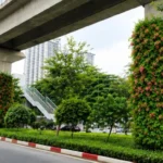 Hà Nội thí điểm phủ xanh trụ cầu, hầm chui